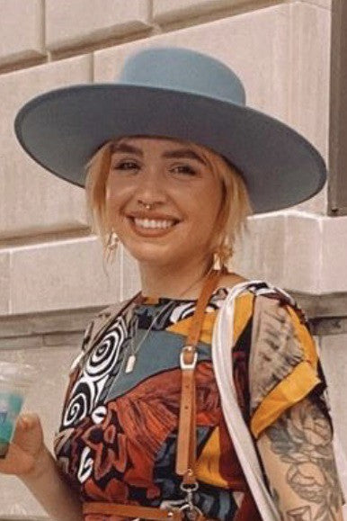 Billie - 100% Wool Felt Rancher, Satin Lined, Powder Blue-Hats-Olive & Pique-circumference of 58/59cm-Urbanheer