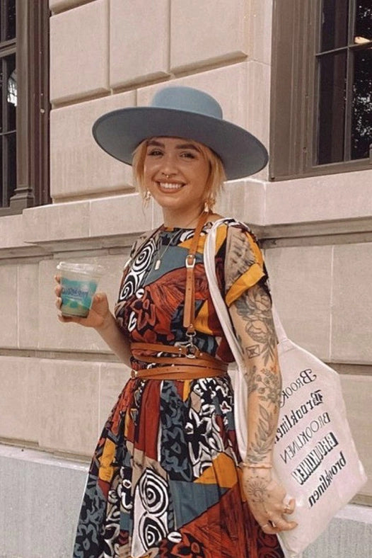 Billie - 100% Wool Felt Rancher, Satin Lined, Powder Blue-Hats-Olive & Pique-circumference of 58/59cm-Urbanheer