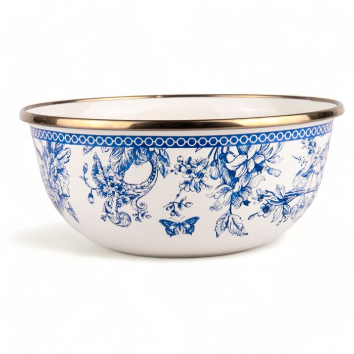 Bird Of Paradise Enameled Cereal And Salad Bowl Set Of 4-Salad Bowl-STP-Diameter: 6.3'' (16 cm)-Urbanheer