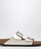 Birkenstock Arizona Birko-Flor pearl white slides