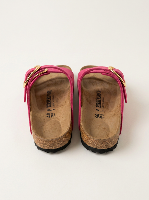 Birkenstock Arizona Gold Buckle Fuchsia Fusion Glossy