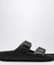 Birkenstock Black Arizona slides in EVA and natural leather