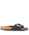 Birkenstock Madrid Big Buckle Black Oiled leather sandals