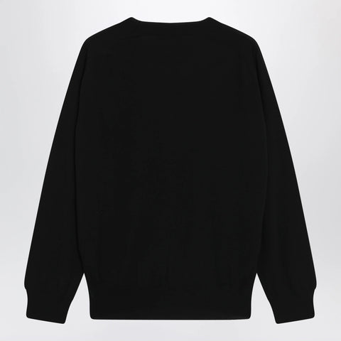Black Ami de Coeur wool sweater by Ami Paris