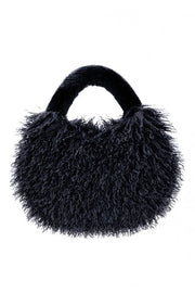 Black Bamboo Lyocell Faux Fur Bag-Bags-Buy Me Fur Ltd-One Size-Black-Bamboo-Urbanheer