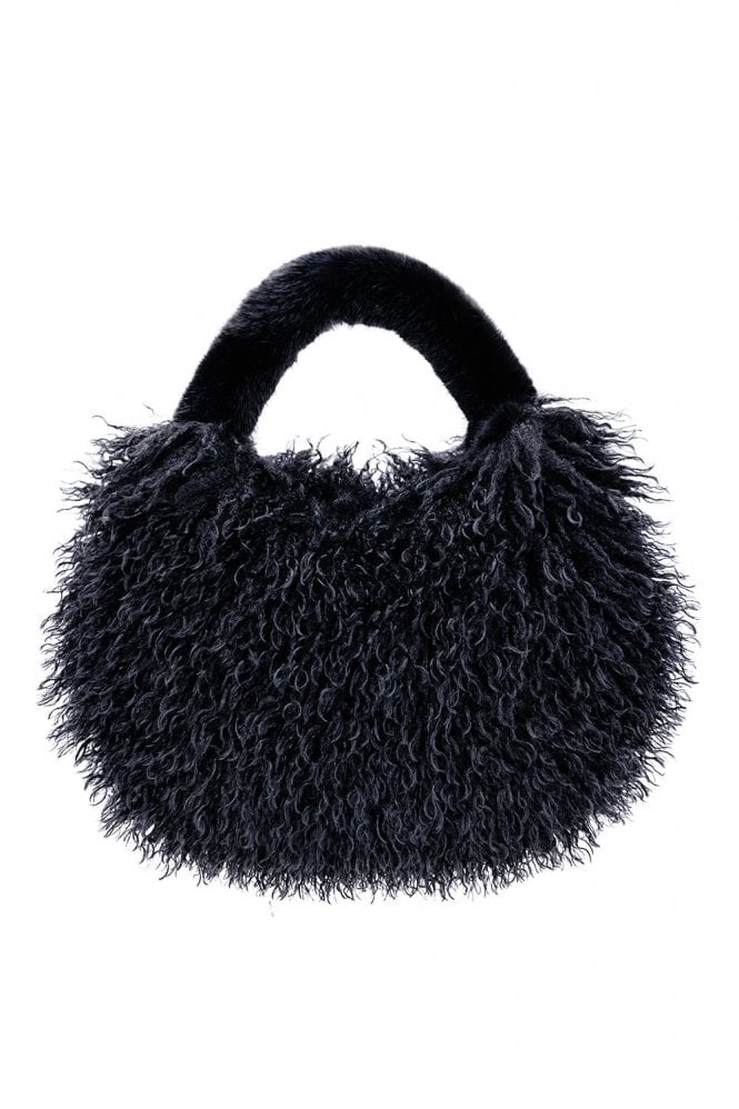 Black Bamboo Lyocell Faux Fur Bag-Bags-Buy Me Fur Ltd-One Size-Black-Bamboo-Urbanheer