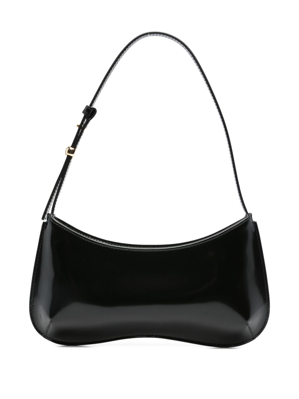 Black Calf Leather Shoulder Bag for Everyday Use