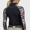 Black & Cream Floral Raglan Long Sleeve Sun Shirt-Shirt-Kastel Denmark-XS-Urbanheer