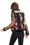 Black Denim Lace Jacket with Floral Embroidery-Jacket-Adore-S-Black-Urbanheer