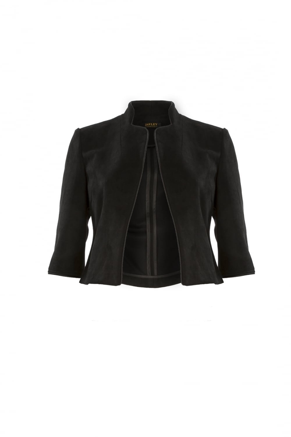 Black Faux Suede Jacket-Faux Leather Jackets-Buy Me Fur Ltd-Black-L-XL-Elastane - Viscose Blend-Urbanheer