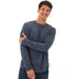 Black Fleck Triblend Long Sleeve Crew