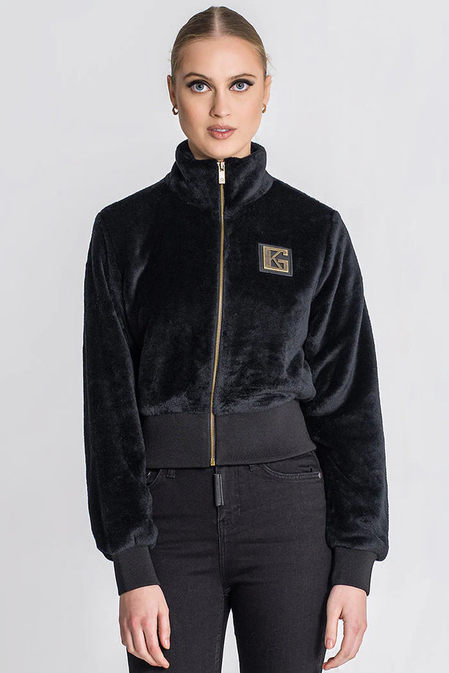 Black Id Sherpa Jacket-Clothing - Women-Gianni Kavanagh-XS-Black-Urbanheer