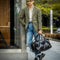 Black Leather Duffel Bag, Travel Bag - Wise Children-Duffel Bag-Time Resistance-Black-Urbanheer