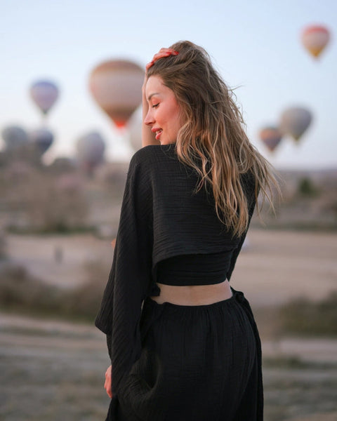 Black Maxi Cotton Dress-Dress-Moa-BLACK-Urbanheer