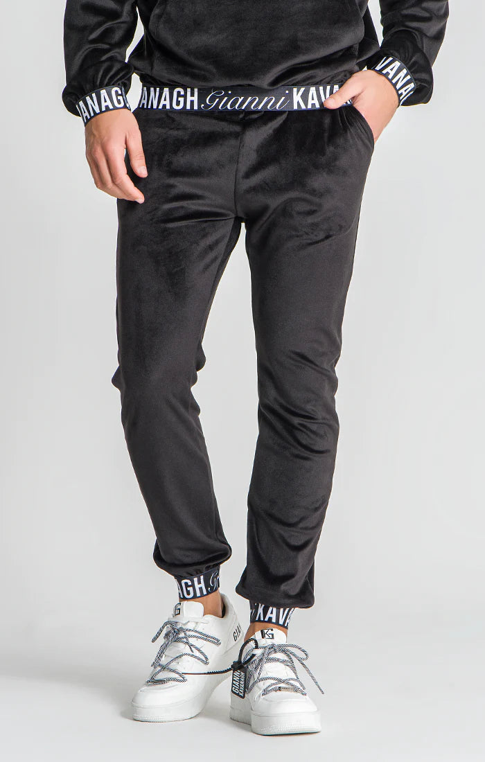Black Montecarlo Elastic Joggers-Gianni Kavanagh-XS-Urbanheer