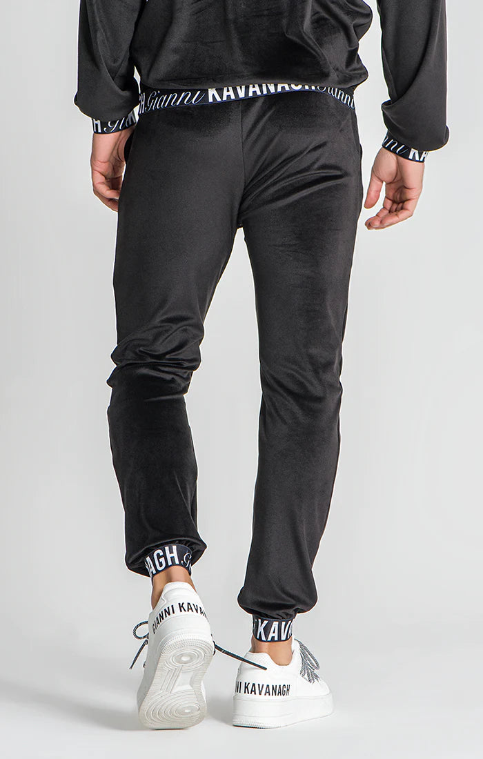 Black Montecarlo Elastic Joggers-Gianni Kavanagh-XS-Urbanheer