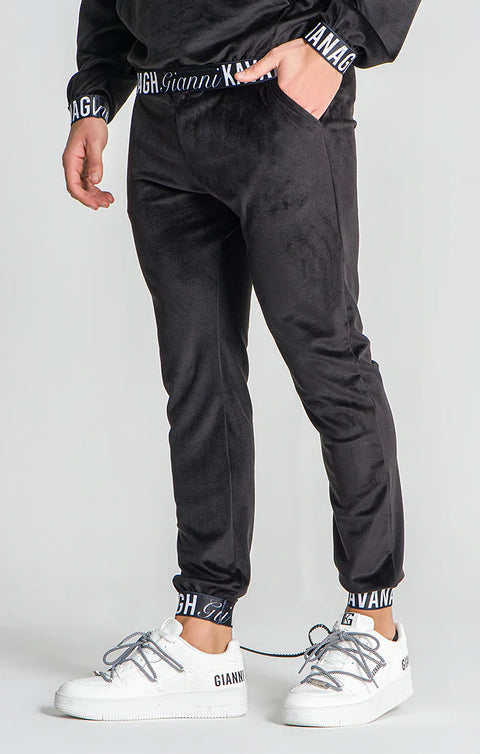 Black Montecarlo Elastic Joggers-Gianni Kavanagh-XS-Urbanheer