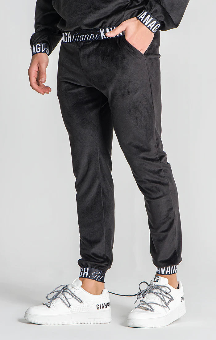 Black Montecarlo Elastic Joggers-Gianni Kavanagh-XS-Urbanheer