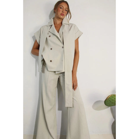 Black Pleated Jacket and Pants Set-Set-Mulla-S-MISTY DAWN-Urbanheer