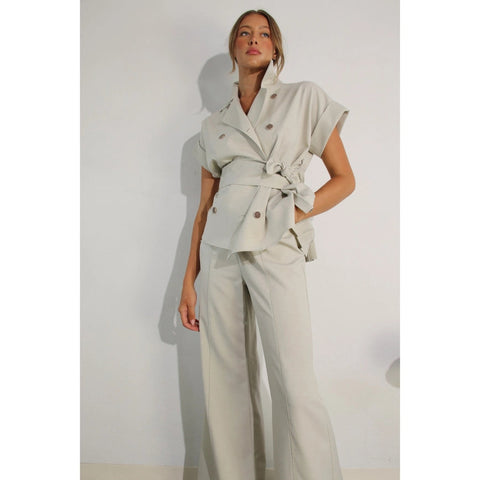 Black Pleated Jacket and Pants Set-Set-Mulla-S-MISTY DAWN-Urbanheer