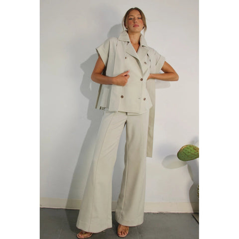 Black Pleated Jacket and Pants Set-Set-Mulla-S-MISTY DAWN-Urbanheer