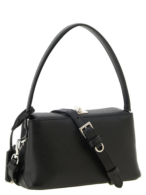 Black Prada Midi Handbag