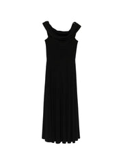 Black Sleeveless Midi Dress for Summer Comfort