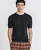 Black Soft Knit Tee