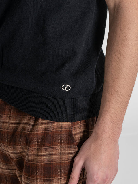 Black Soft Knit Tee