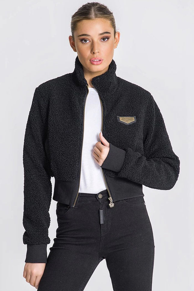 Black Teddy Sherpa Jacket-Clothing - Women-Gianni Kavanagh-S-Black-Urbanheer