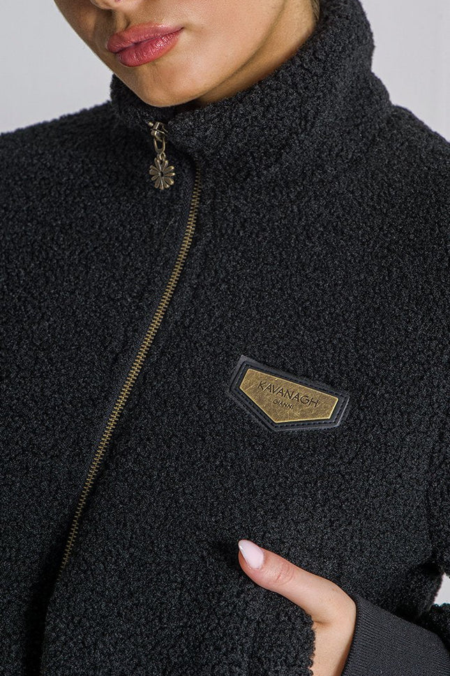 Black Teddy Sherpa Jacket-Clothing - Women-Gianni Kavanagh-Urbanheer