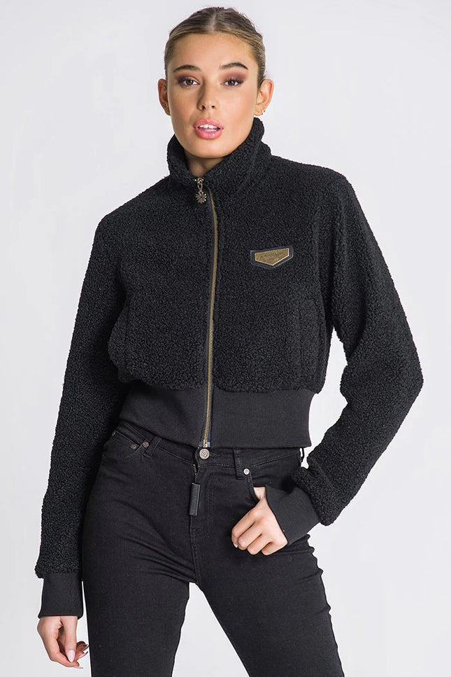 Black Teddy Sherpa Jacket-Clothing - Women-Gianni Kavanagh-L-Black-Urbanheer