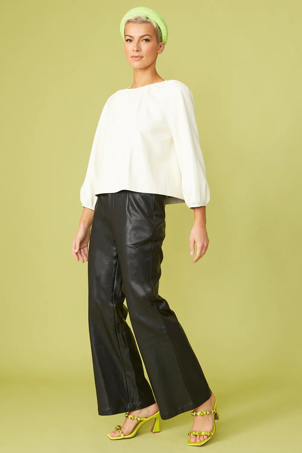 Black Tencel Blend Eco Leather Trousers-Bottoms-Buy Me Fur Ltd-One Size-Black-Faux Leather-Urbanheer