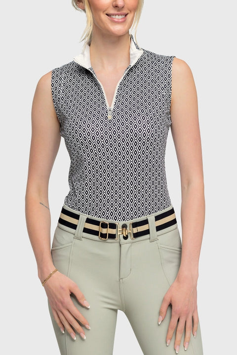 Black & White Geo Sleeveless Sun Shirt-Shirt-Kastel Denmark-XS-Urbanheer