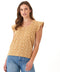 Blanche Medallion Print Linen Jersey Tee