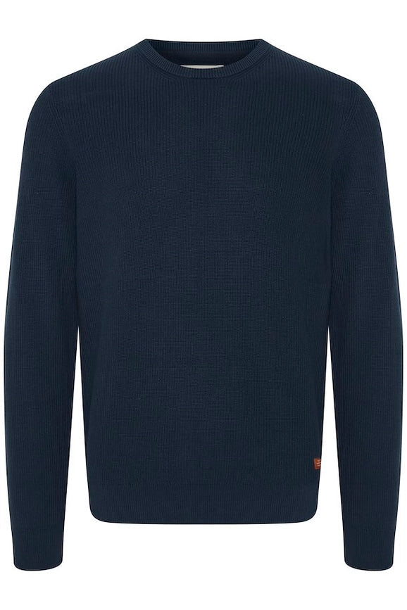 Blend Bh Codford Crewneck Sweater-Sweater-Blend-S-Dress Blues-Urbanheer