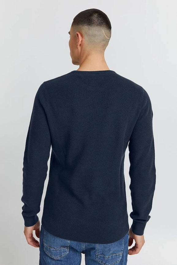 Blend Bh Codford Crewneck Sweater-Sweater-Blend-S-Dress Blues-Urbanheer