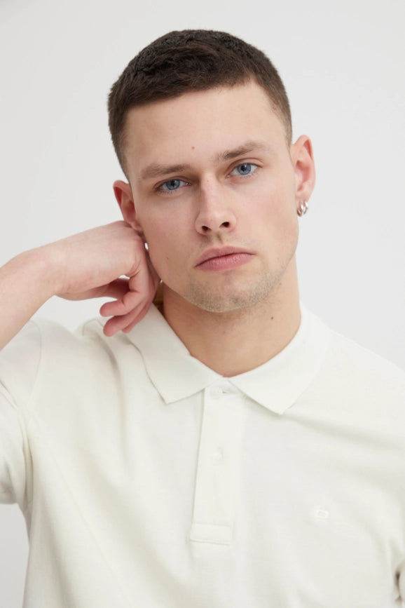 Blend® Bh Dington Polo Snow White-Clothing Polo-Blend-S-Urbanheer