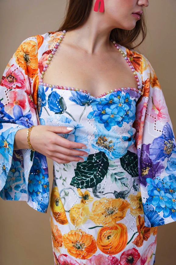 Blossom Cotton Dress-Dress-Sandhya Garg-XS-Urbanheer