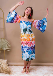 Blossom Cotton Dress-Dress-Sandhya Garg-XS-Urbanheer