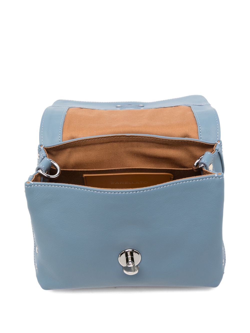Blue Leather Baby Bag for Everyday Use