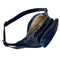Blue Leather Fanny Pack Belly Bag - Independent People-Fanny Pack-Time Resistance-Blue-Urbanheer
