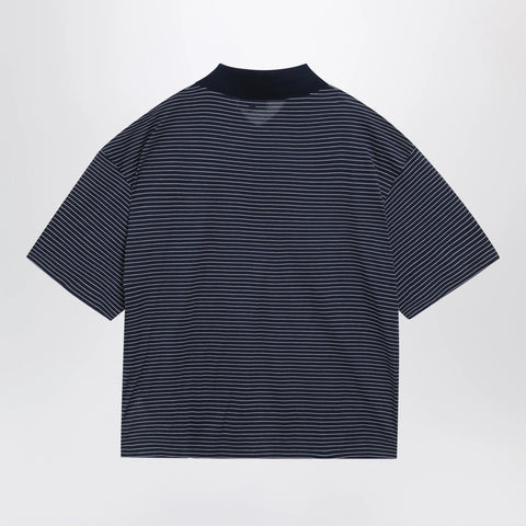 Blue/white striped Ami de Coeur polo by Ami Paris