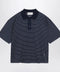 Blue/white striped Ami de Coeur polo by Ami Paris
