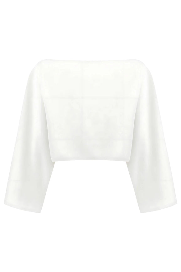 Boat Neck Blouse-Blouse-NOCTURNE-One size-Off-white-Urbanheer
