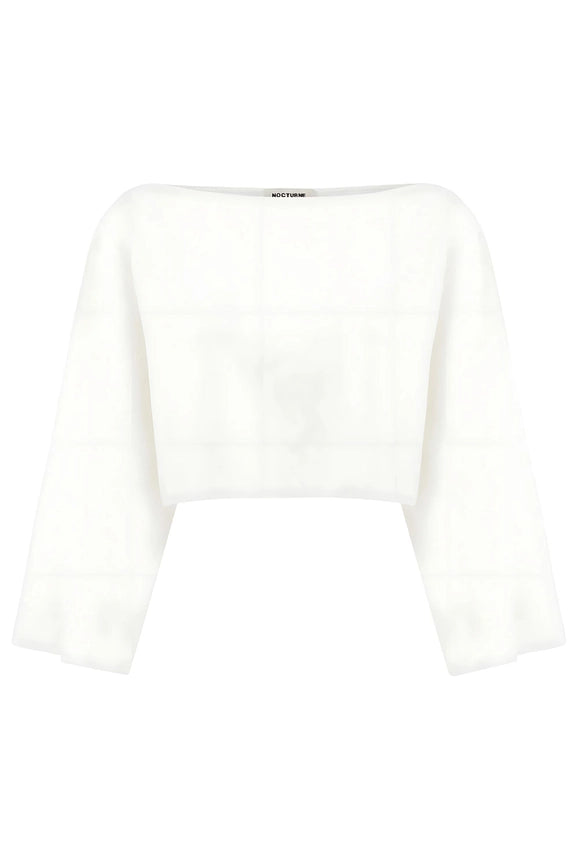 Boat Neck Blouse-Blouse-NOCTURNE-One size-Off-white-Urbanheer