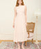 Boat Neck Sleeveless Basque Waist Midi Dress