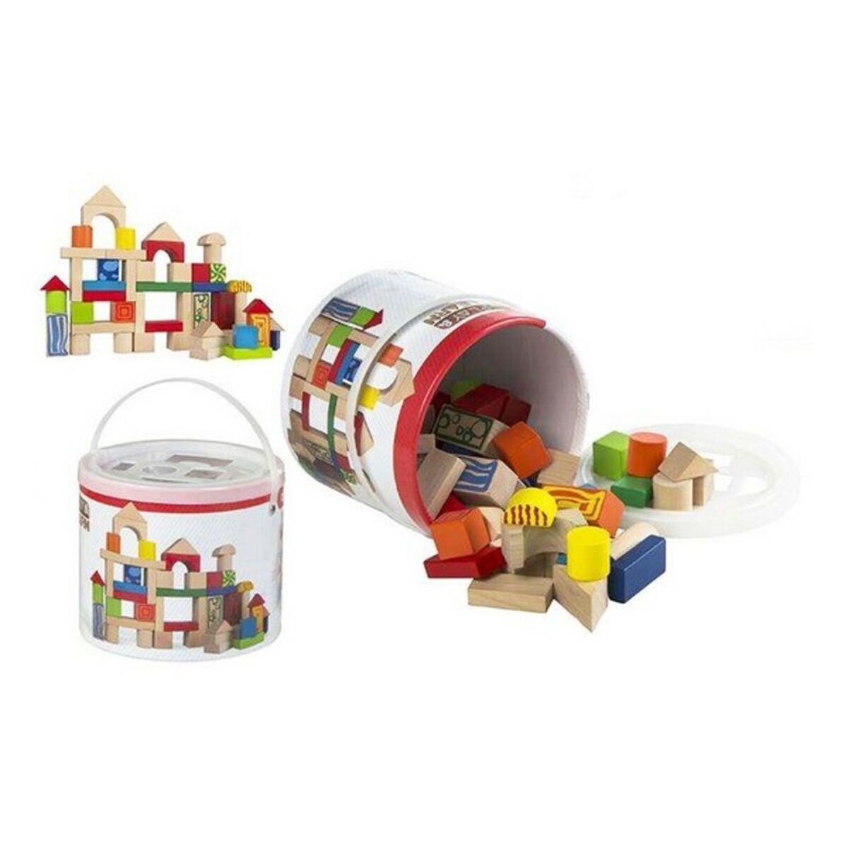Boat with Building Blocks Colorbaby (50 pcs)-Toys and games-Colorbaby-Urbanheer