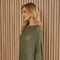 Boatneck Drop Shoulder Long Sleeve Sweater-Sweater-MILIO MILANO-OS-ARMYGREEN-Urbanheer