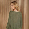 Boatneck Drop Shoulder Long Sleeve Sweater-Sweater-MILIO MILANO-OS-ARMYGREEN-Urbanheer